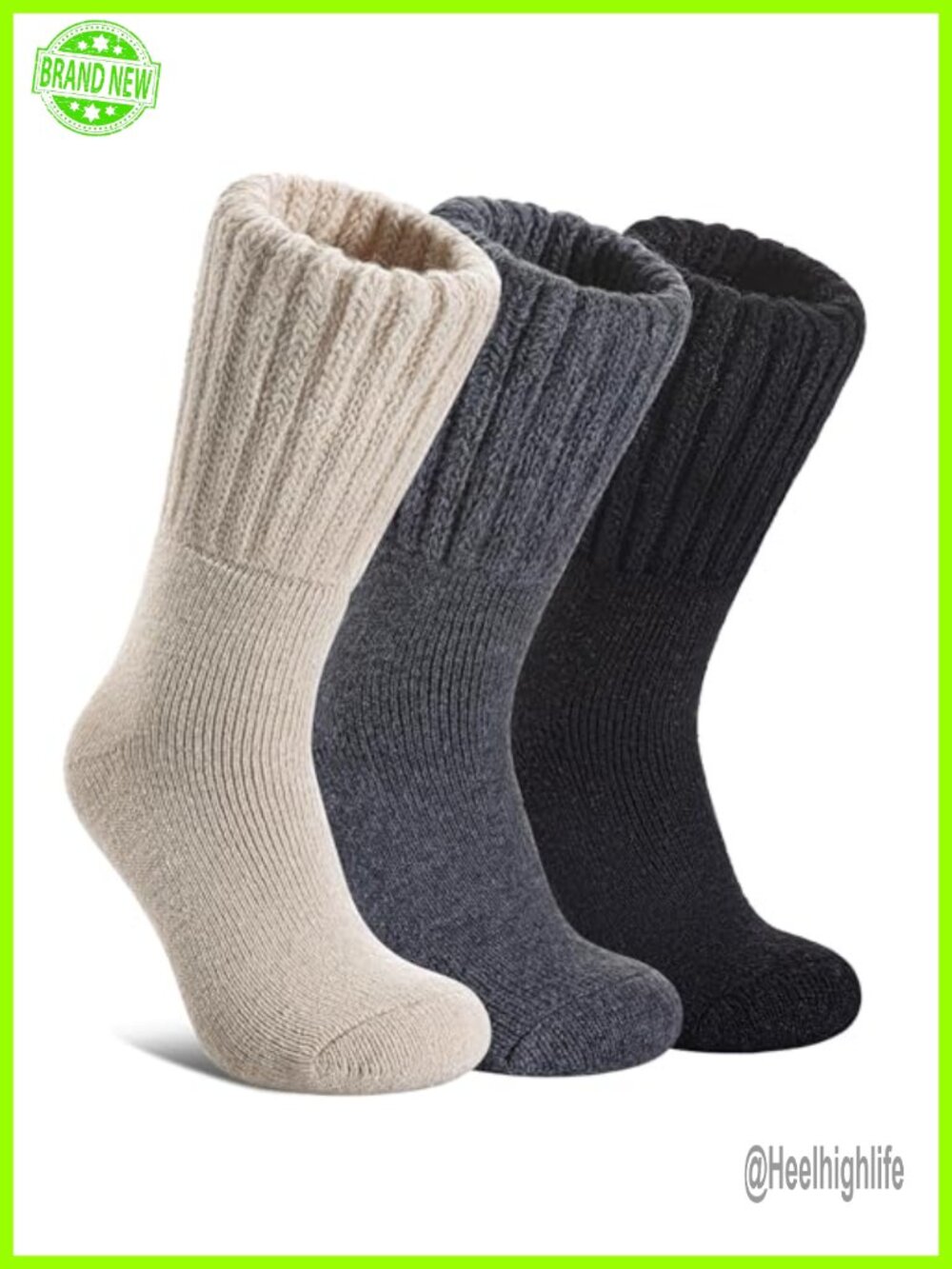 Merino Wool Thermal Boot Socks Thick Warm Winter Hiking Crew Socks